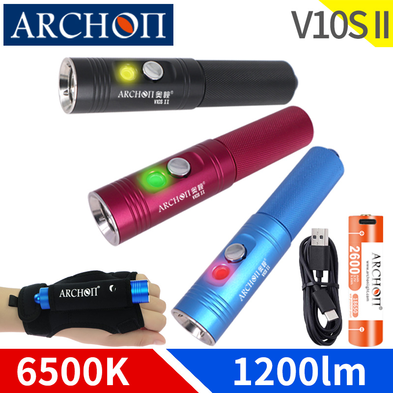 Underwater Flashlight - Портативный Подводный фонарь Archon V10s II