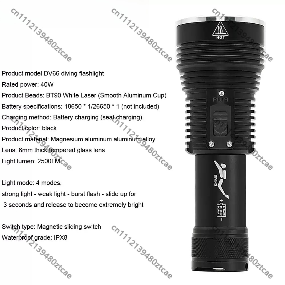Мощный белый лазерный фонарь д – обзор и цена Underwater Flashlight